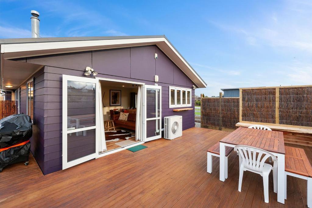The Purple House - Ohakune Home With Spa Pool Exteriér fotografie